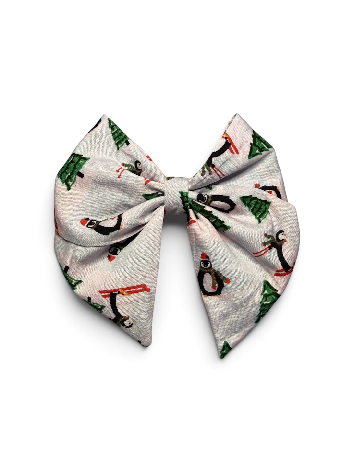 Christmas penguin Lexie hair bow
