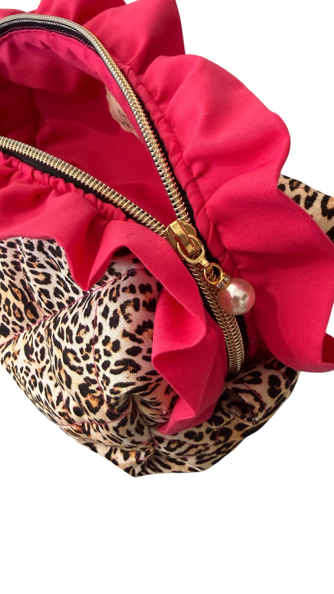 The Boxy Bow Bag - Leopard and Pink