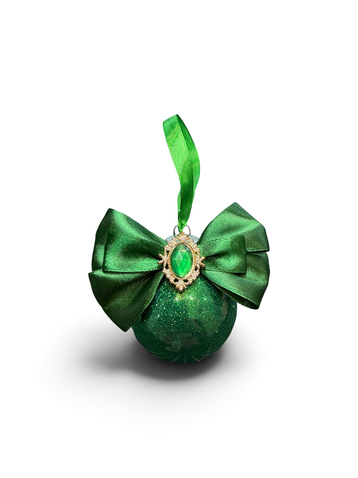 Large Bow Glitter Bauble