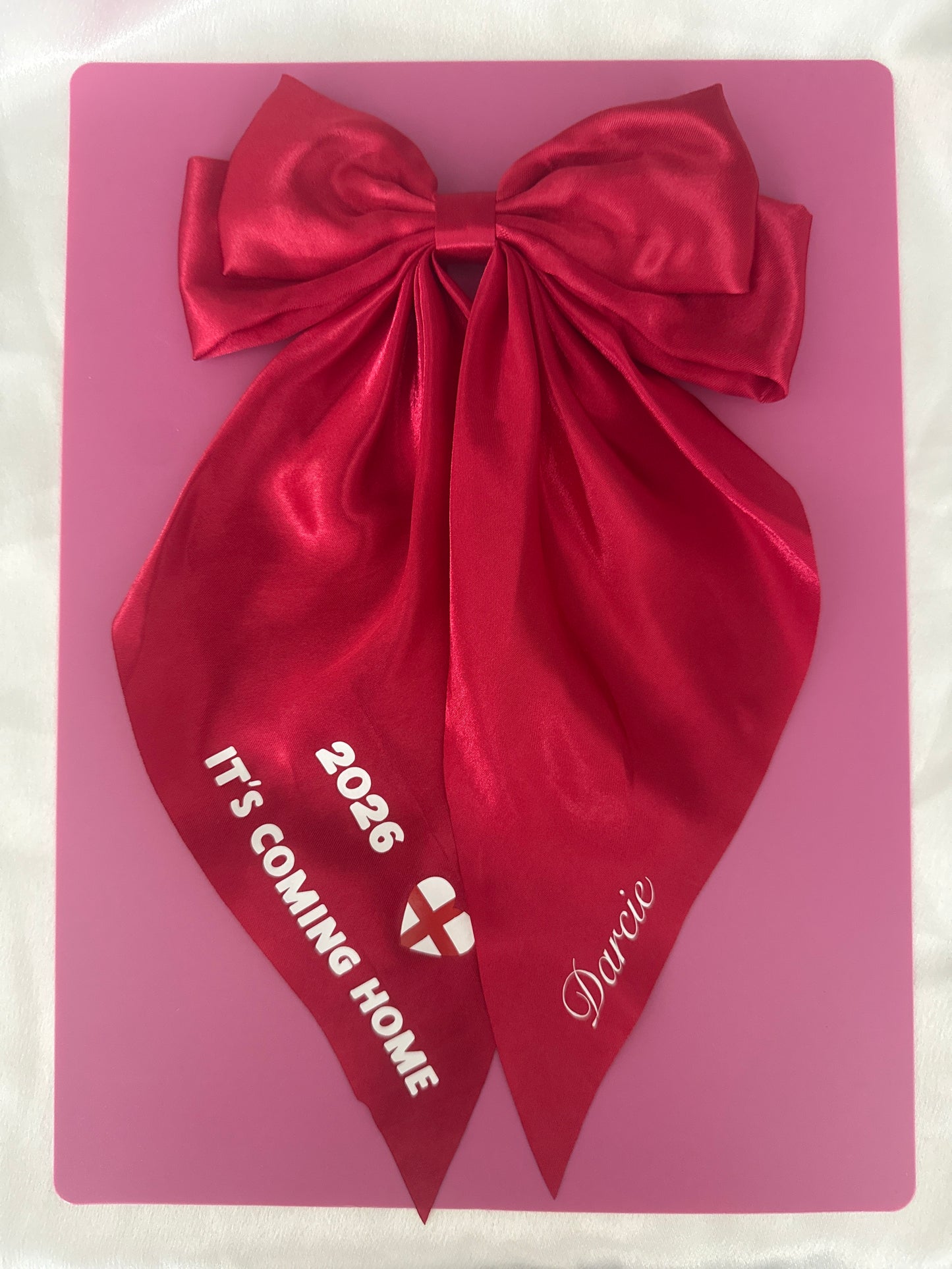 World Cup Satin Double Hair Bow