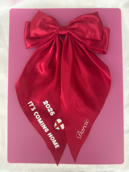 World Cup Satin Double Hair Bow