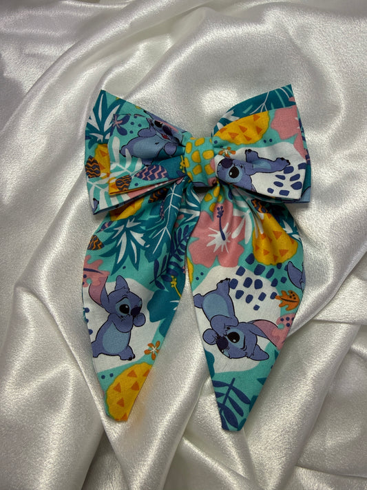 Disney Inspired Darcie Hair Bow - Stitch Theme