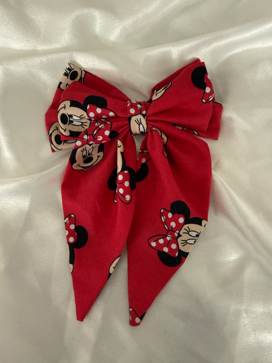 Disney Inspired Darcie Hair Bow - Minnie Theme