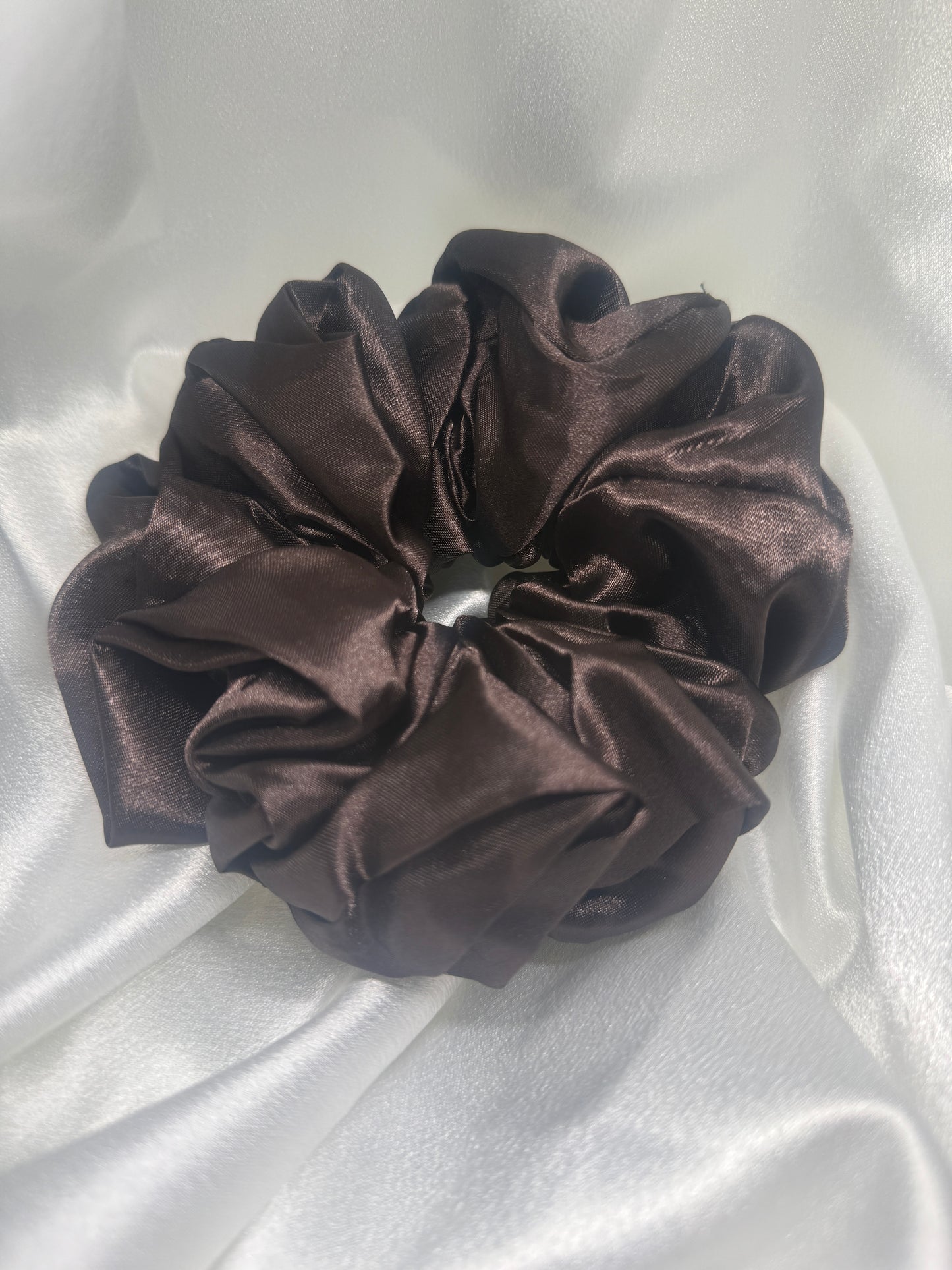 Chocolate Satin XXL Scrunchie